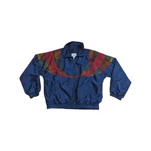 Vintage Jewel Tone Windbreaker Jacket 90s Workout Colorful Winterset Full Zip